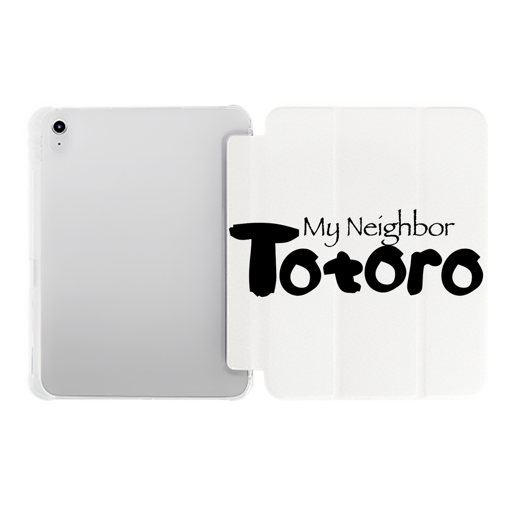 （画像用） となりのトトロ 草壁メイ 草壁サツキ My Neighbor Totoro Satsuki Kusakabe Mei Kusakabe IPad ケース ペン収納付き 三つ折りスタンド PUレザー×シリコン 対応機種9.5/10.5/10.9インチ